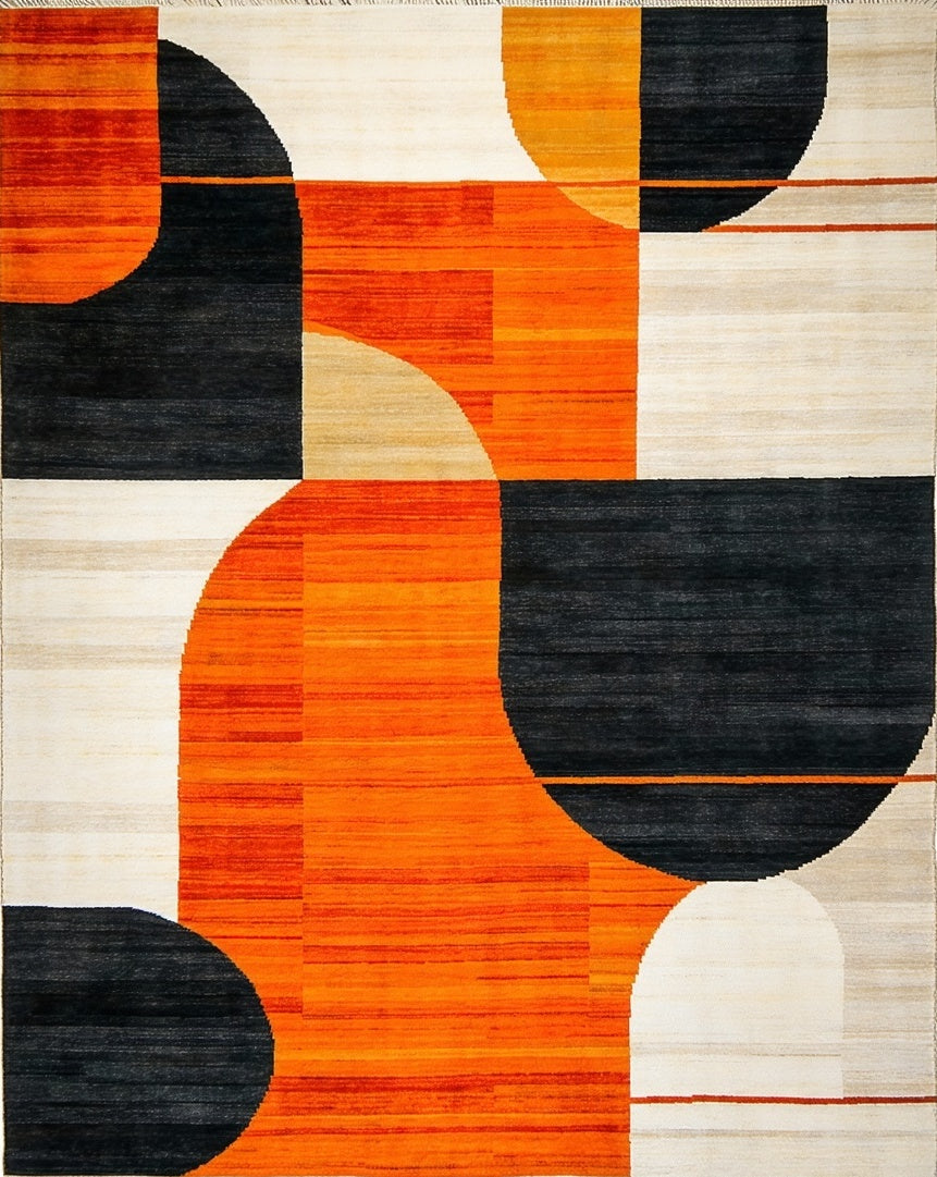 Abstract Geometric Circles Rug