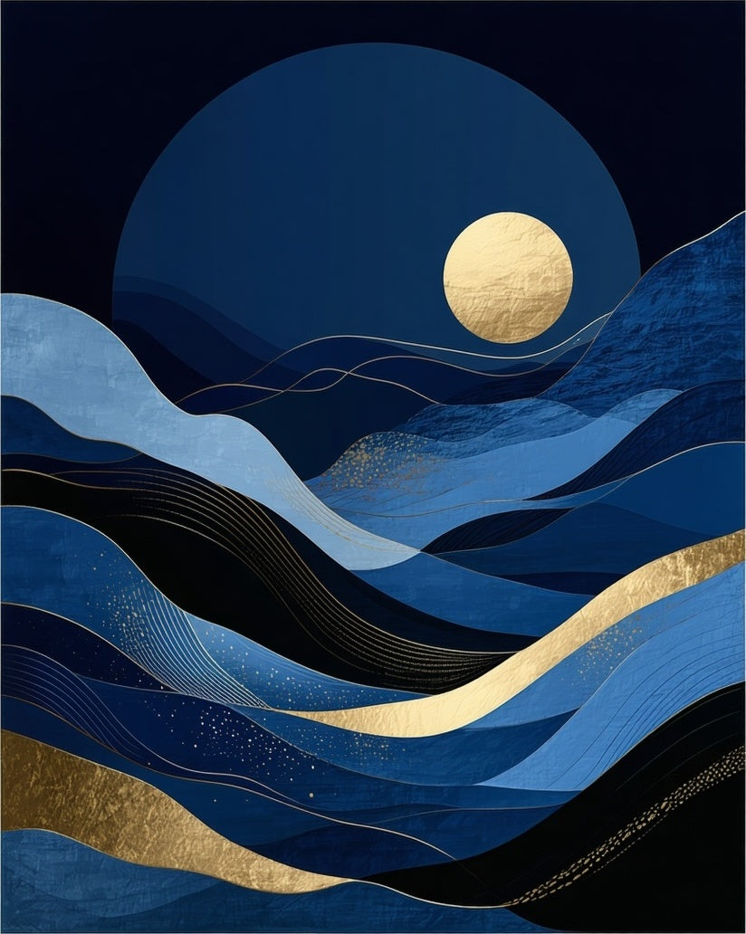 Abstract Night Sky Scenic Landscape Rug