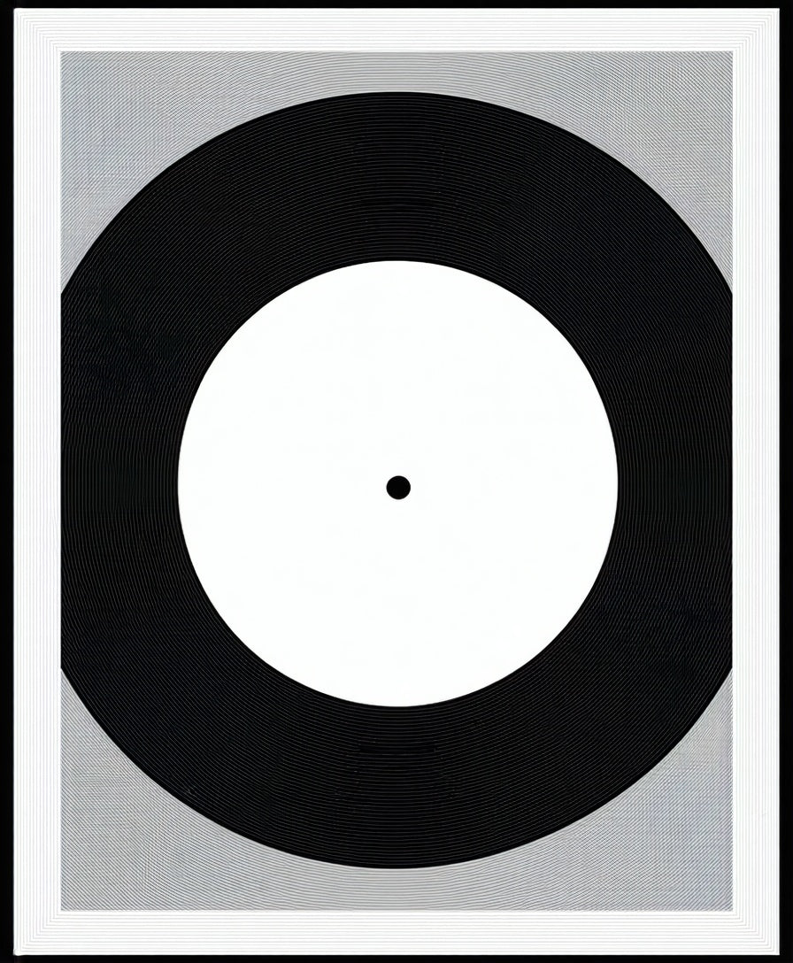 Abstract Black White Radial Pattern Rug