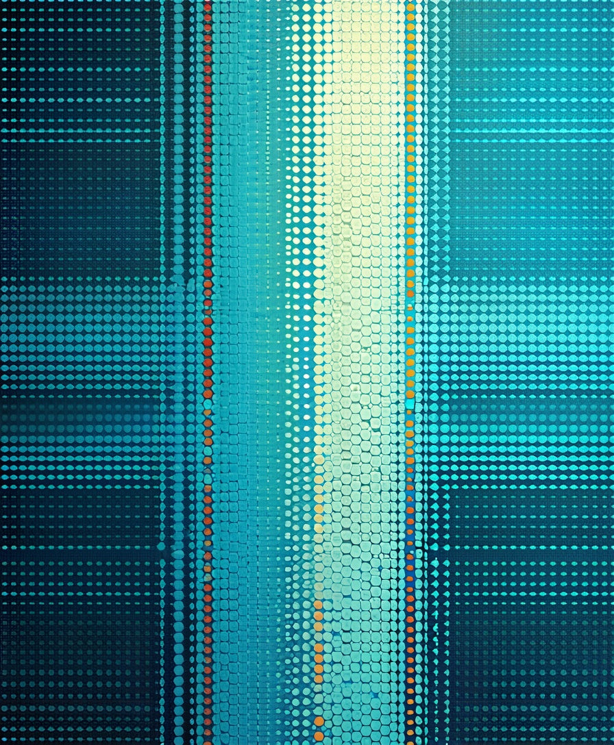 Abstract Geometric Dot Pattern Rug