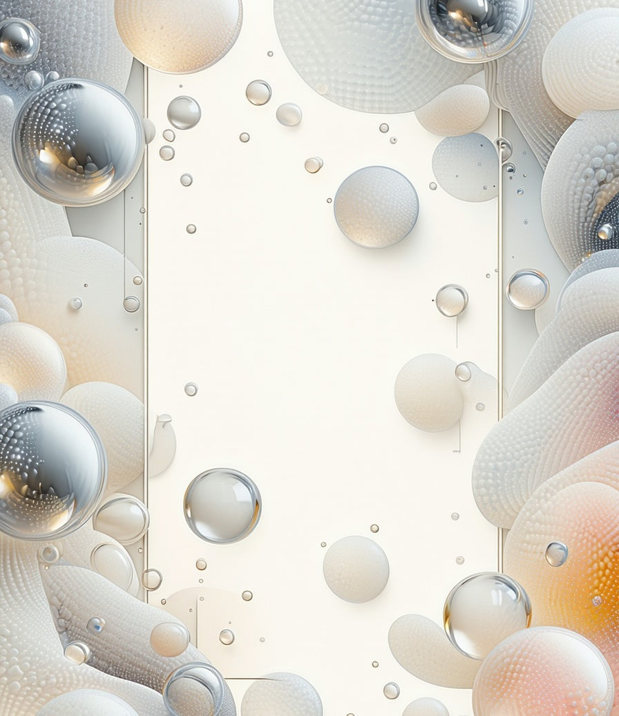 Abstract Bubbles and Spheres Design Rug