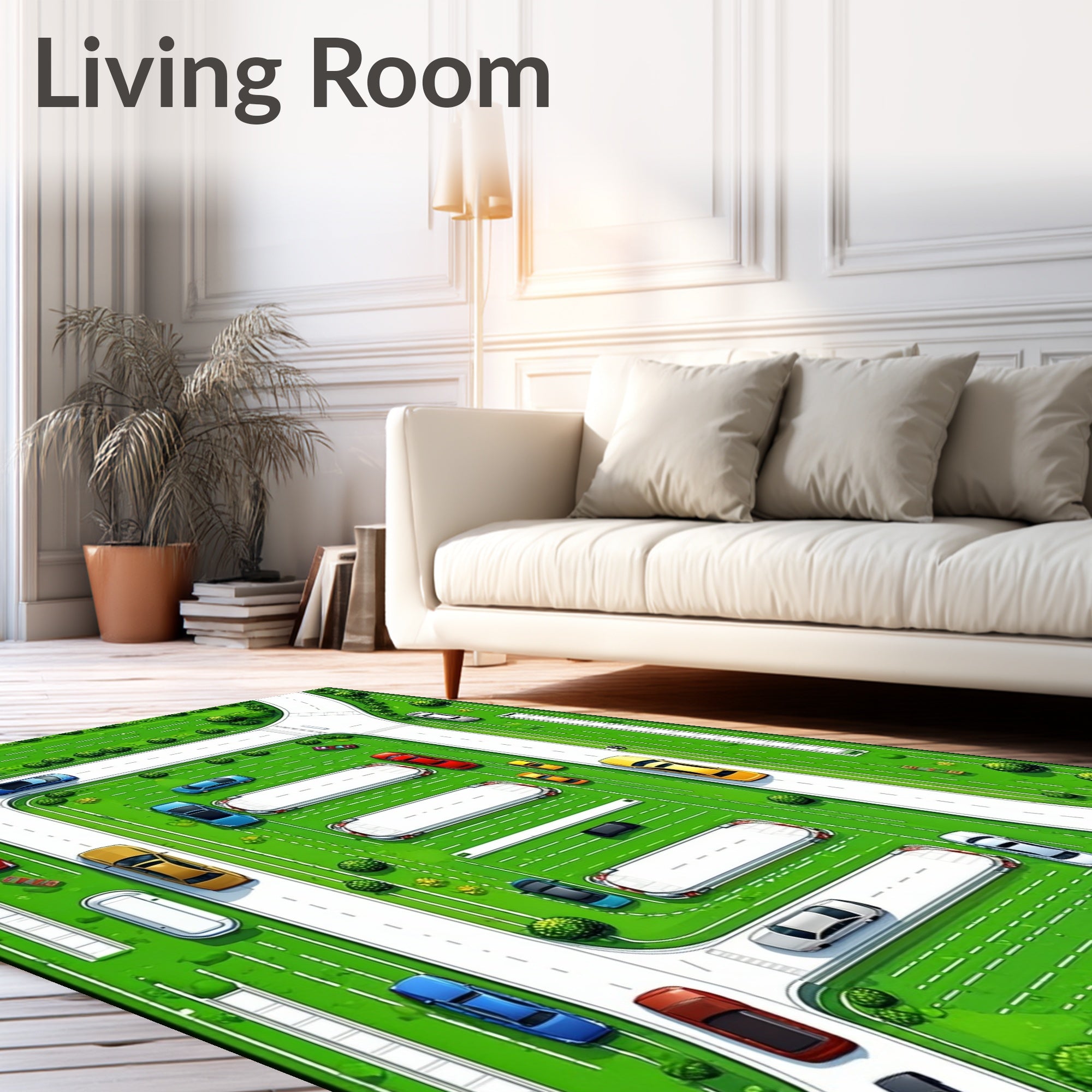 Abstract Cartography Urban Cityscape Pattern Rug